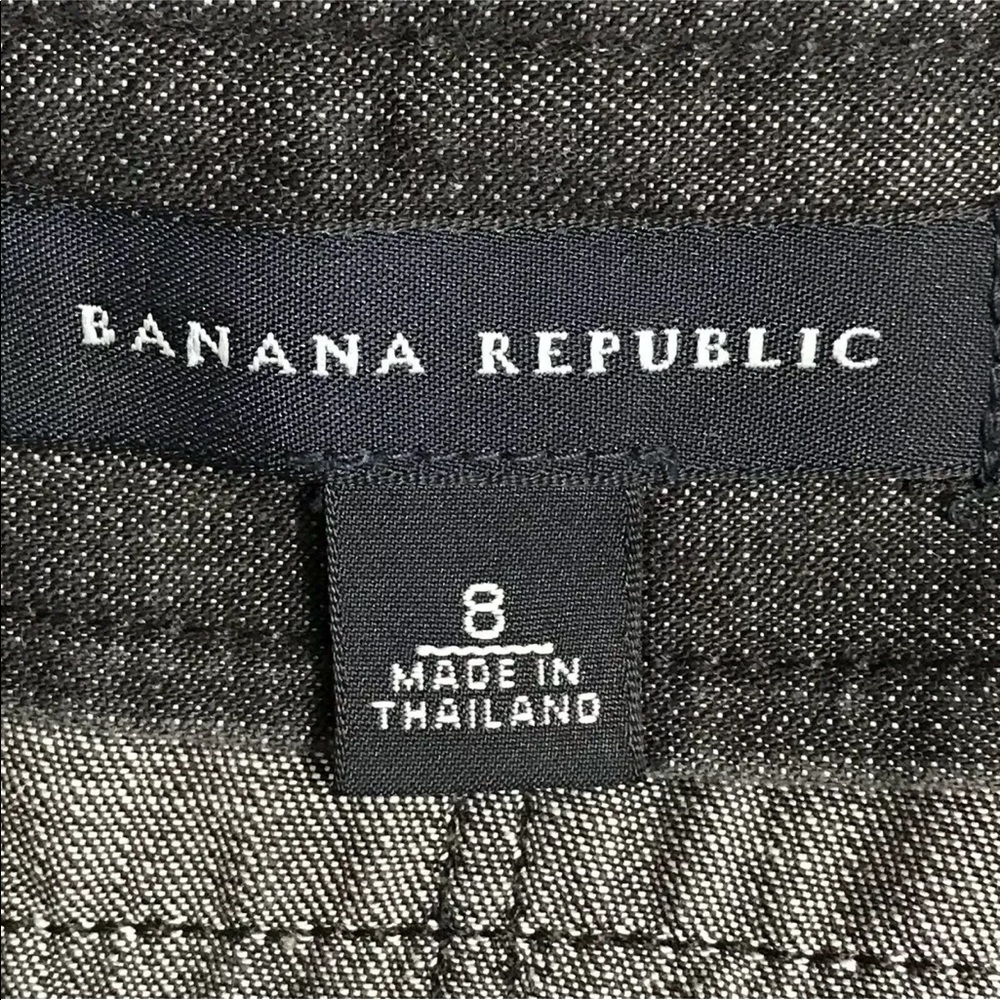Banana Republic Skirt Size 8 Pleated Dark Gray - Picture 5 of 6